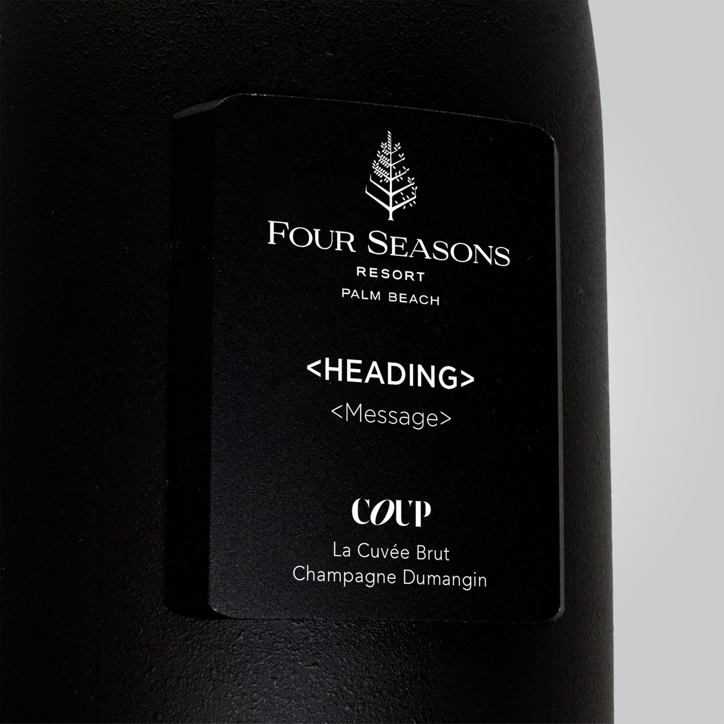 Four Seasons Palm Beach Custom Header and Message