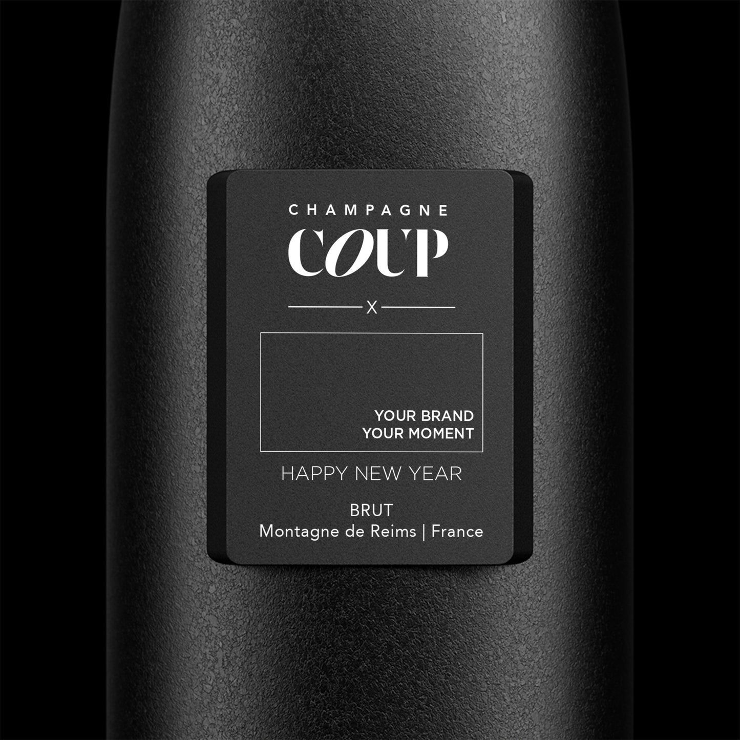 Custom Logo Happy New Year - Monolith Bottle