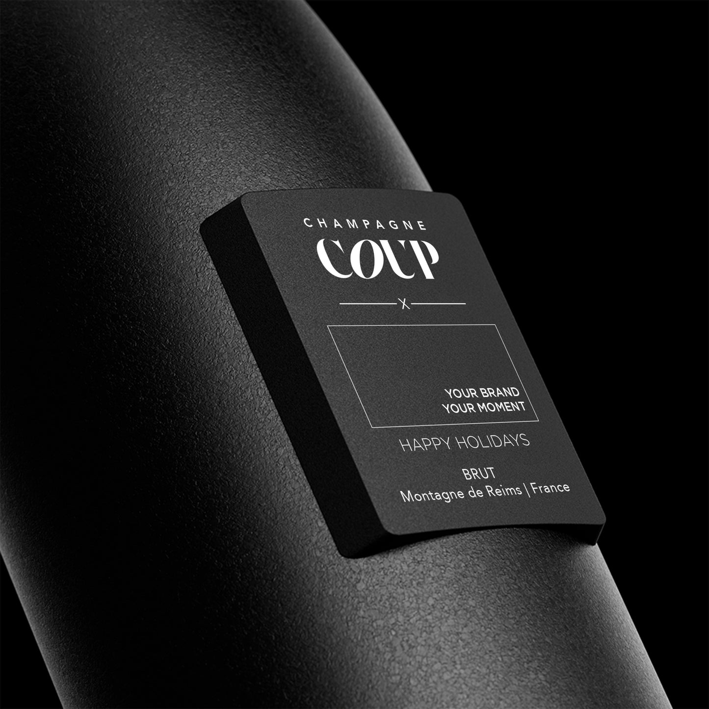 Custom Logo Happy Holidays - Monolith Bottle