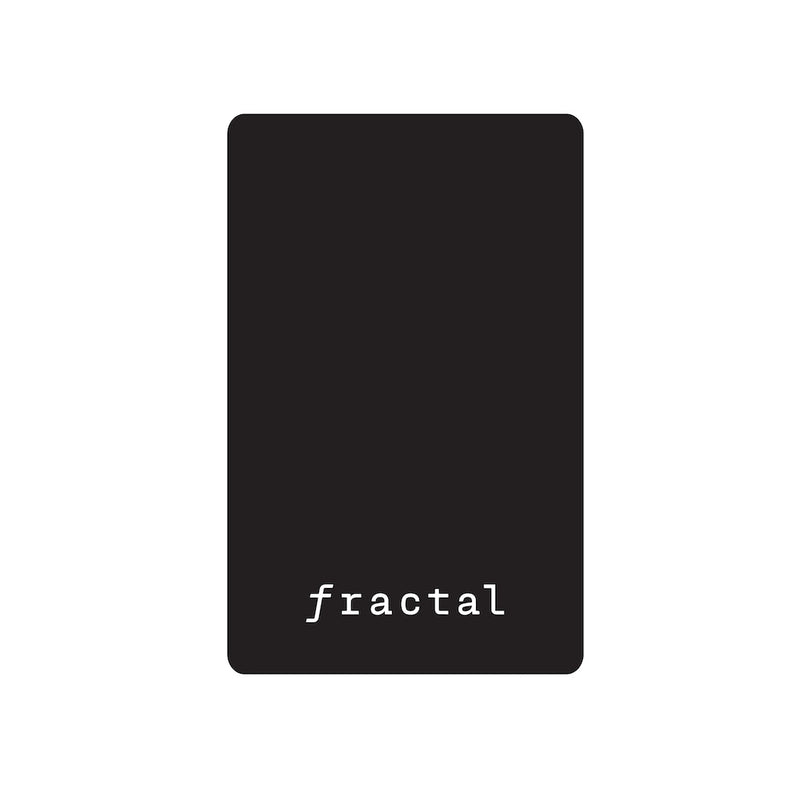 Fractal - Engraved Metal Notecard